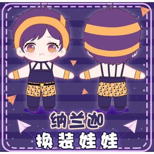 Ghirga Narancia Anime JoJos Bizarre Adventure Cosplay Cute Plush Stuffed Change Clothes Dolls Toy 20cm Puppet Xmas Gift