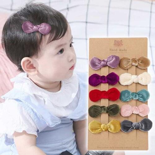 Baby Girls Boutique Hair Clip Bows Ribbon Hairpins Hairgrip headwear Newborn Headwear Gift Toddlers Clips Hairpins