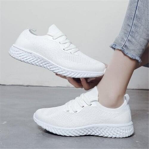 New womens sneakers fashion mesh breathable comfortable flat-bottomed non-slip lightweight and versatile casual shoes for women