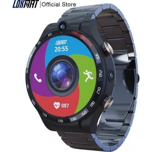 LOKMAT 1.6" Display APPLLP 4 Smart Watch Phone 4GB+128GB 900mAh Android 10 WIFI GPS Smartwatch Men For Android IOS Phone