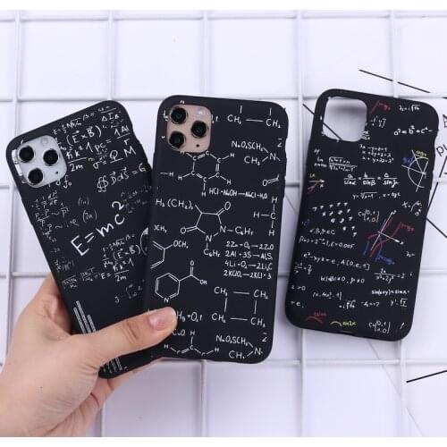 Physics Chemical Mathematics Phone Cover For iPhone 12 11 Pro Max X XS XR Max 7 8 7Plus 8Plus 6S SE Soft Silicone Case Fundas