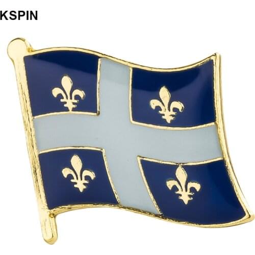 Quebec flag lapel pin badge pin Brooch Icons 1PC KS-0223