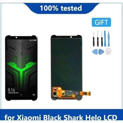 Original amoled For 6.01"Xiaomi BlackShark Helo LCD Display Screen+Touch Panel Digitizer For Black Shark Helo Display