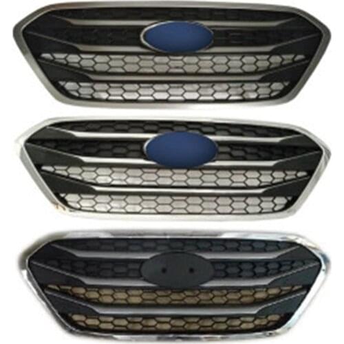 ABS Front Grille Around Trim Racing Grills Trim front grille Refit around trim trim grills Racing.For Hyundai ix35 2013-2015