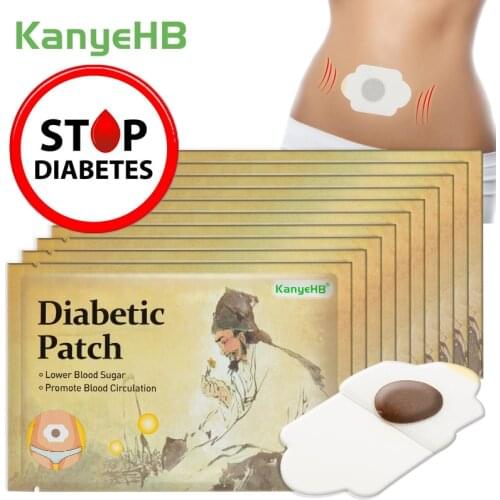 60pcs New Arrival Diabetic Patch Stabilizes Blood Sugar Level Balance Blood Glucose Treatment Diabetes Patches Medical Plaster