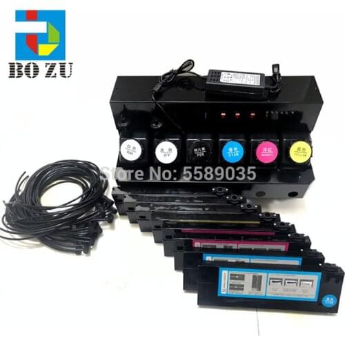 Ink Tank Ciss System Uv 6 Way Sub With Strring Motor Pump Cartridge for Roland Ricoh Large format Printer