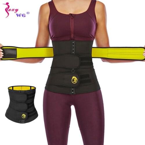 SEXYWG Waist Trainer Sauna Sweat Slimming Belt Modeling Strap for Women Weight Loss Body Shaper Workout Fitness Trimmer Cincher