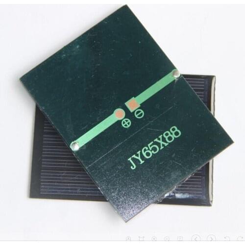 BUHESHUI 0.7W 5V Mini Solar Panel Polycrystalline DIY Solar Charger For 3.7V Battery Light Study 88*65MM 10pcs