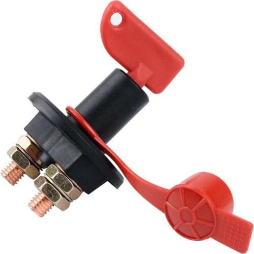 12V 300A Battery Main Switch Disconnector Compact Size Isolator Disconnect Device Sturdy Durable Car Boat Switch Accessories