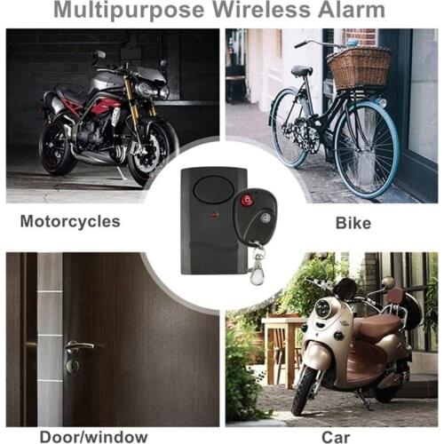 120dB 9V Motorcycle Wireless Bluetooth Remote Motor Moto Scooter Anti-Theft Security Alarm Car Door Window Accessories