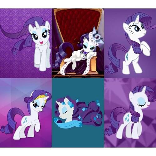 5D DIY Disney Diamond Painted My Little Pony Painted Diamond Embroidered Cartoon Home Decor Gift 3 Can Be Customized