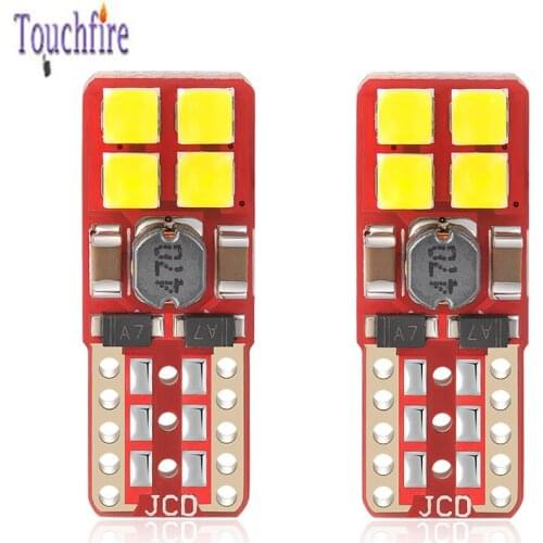 100PCS Auto T10 W5W 194 Canbus Car Bulb 3030SMD 8LED Clearance License Plate Auto Reading Interior Dome Light 6000K 12-24V White