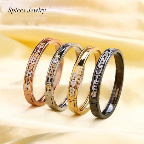 Spices Charm Bracelet for Children Personality Slider Bangle Roman numeral Bracelet Children Bangle Jewelry