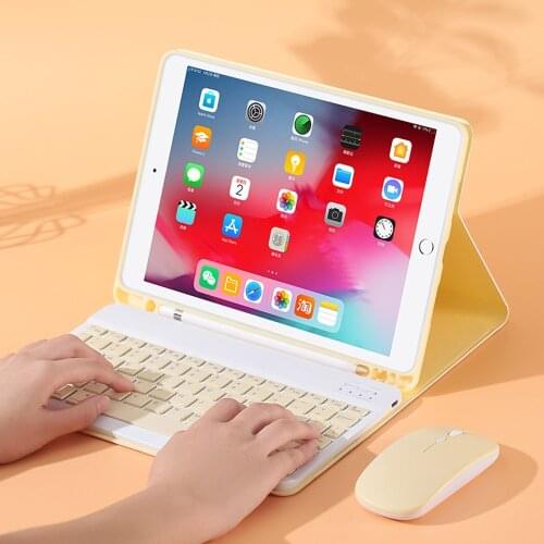 YXAN Generation Bluetooth Keyboard Mouse Case for iPad Air 1 2 3 Pro 9.7 10.5 11 Protective case