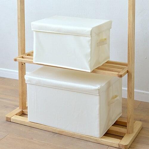 Household tool Oxford toy cloth storage organizer for Underwear Panties Socks Folding Cloth Container Box With cover for Bedroom