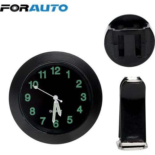 FORAUTO Car Air Vent Clip Clock Quartz Car Decoration Car-Styling Watch Mini Mechanics Ornaments Car Clock For Auto Home