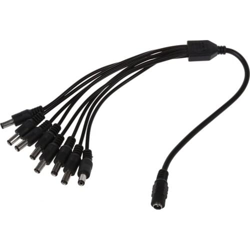 Cable Connector power divider 1 plug to 8 jack female to male