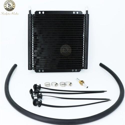 Oil Cooler Aluminum Transmission Oil Cooler 26Row Automatic Stacked Plate Oil Cooler Radiator
