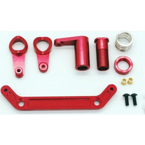 RC Metal Steering Knuckles Hub Carrier Steering Servo Saver Upgrade Kits Set for JLB 1:10 RC Car Accessory Replacement Parts
