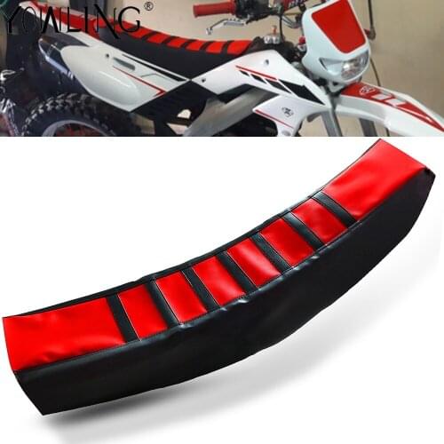 Ribbed Gripper Soft Seat Cover For Honda CR 125R 250R CRF250R CRF250X CRF450R CRF450X CRF450RX CRF250L CRF 250 RALLY 450R XR 400