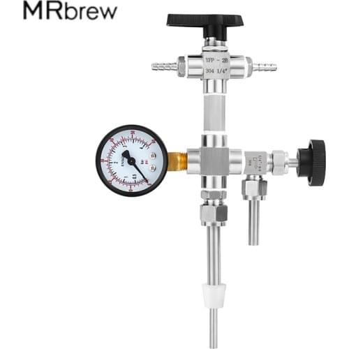 Beer Bottle Filler,Counter Pressure Filling Tools With Co2 Gauge For Wine Homebrew Lower Profile Design Best For Multi Bottle