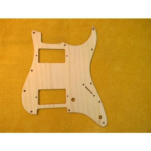 NEW 1PCS Strat Guitar Pickguard HH Solid Ailanthus wood #2629