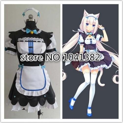 New Nekopara Vanilla maid Cosplay Costume any size