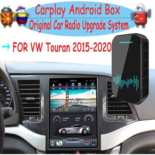 Upgrade Radio Carplay Android Auto Audio For VW Touran 2015-2020 Apple Wireless AI Box Car Multimedia Player GPS Navi unit