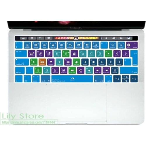 A1706 And 15.4 A1707 With Touch Bar 2017 Uk Hotkey Shortcut Rubber Keyboard Cover Skin For Apple Macbook Pro 13.3 Inch