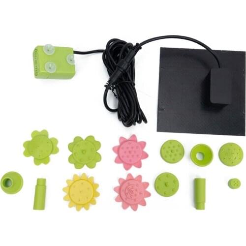 Petal Shape Solar Floating Water Fountain for Home Outdoor Decoration Pool Pond Waterfall Landscape Environmental Energy K0AB