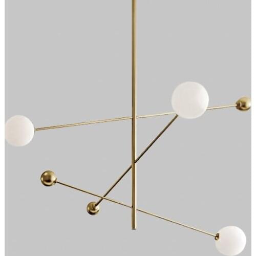 Modern pendant lights led gold AC90-261V luminaire suspendu globe clear glass shade hanging lights luminaria pendente foyer