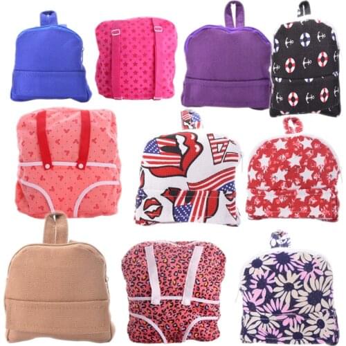 Doll Bag Beautiful Design Different Colors Fit 18 Inch American Doll & 43 Cm Born Doll For Generation Girl`s Toy Doll Accessorie