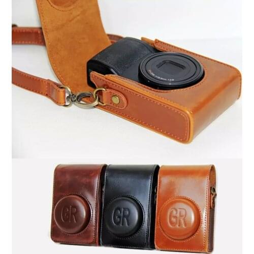 High quality Camera Bag Case Suitable For Ricoh GR grii GR2 Camera PU leather Case Protective cover