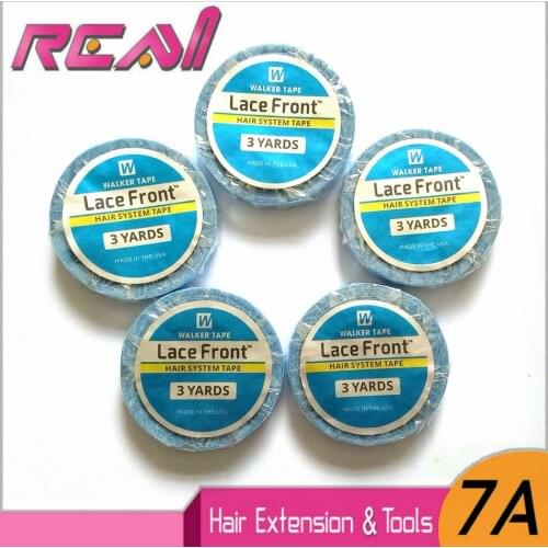 1Roll 0.8cm*3yards Super Hair Blue Tape Double-sided Adhesive Tape For Hair Extension/Lace Wig/Toupee