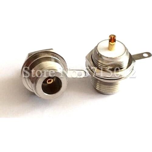 1Pcs N-KYD Famale Radio-frequency RF Connector N-Type Faceplate Mount Soldering Connector With Nut Gasket