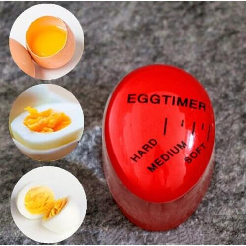 1PCs Egg Perfect Color Changing Egg Timer Resin Material Perfect Boiled Eggs By Temperature Kitchen Helper Egg Red Timer Tools