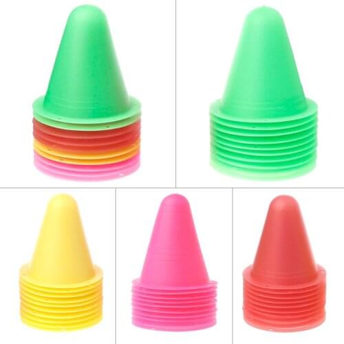 10 Pcs Skate Marker Cones Roller Football Soccer Training Equipment Marking Cup N0PC