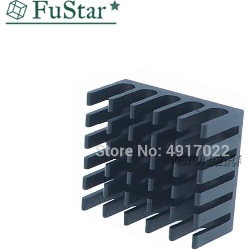 10pcs Heatsink Cooling Fin Aluminum Radiator Cooler Heat Sink for IC Chip LED 22*22*10mm Black 22X22X10mm LED Radiator 22*22*10