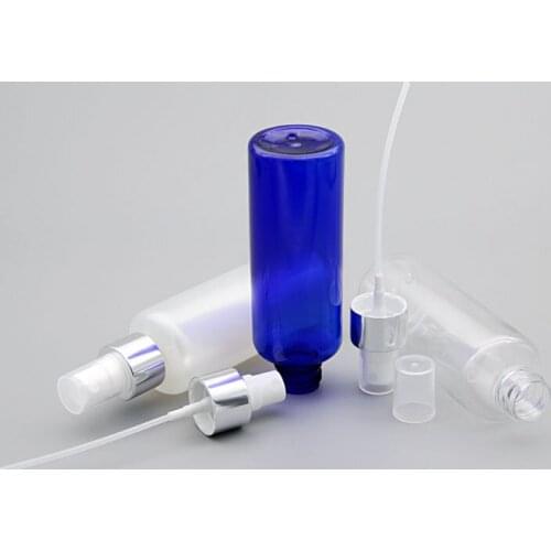 36pcs*150ML Spray Pump Round Bottle Empty Cosmetic Container Plastic Perfume Refillable Packing Mist Atomizer Anodized Aluminum