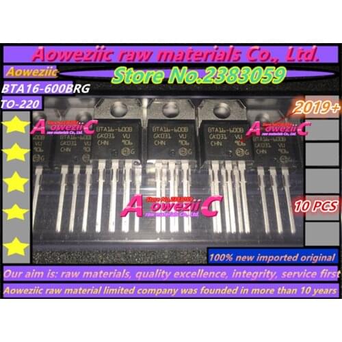 Aoweziic 100% new imported original BTA16 BTA16-600BRG BTA16-600B BTA16-600CRG BTA16-600CR BTA16-600SWRG BTA16-600SW TO-220