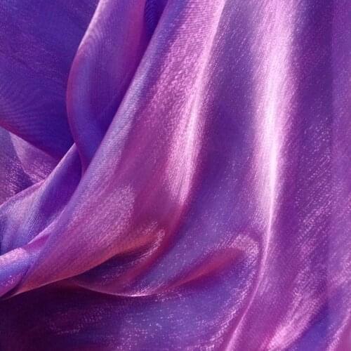 Shiny Organza Fabric Decoration Party Supplies Fabric Stage Cosplay Wedding Background DIY Sewing Doll Gauze 3 Yards