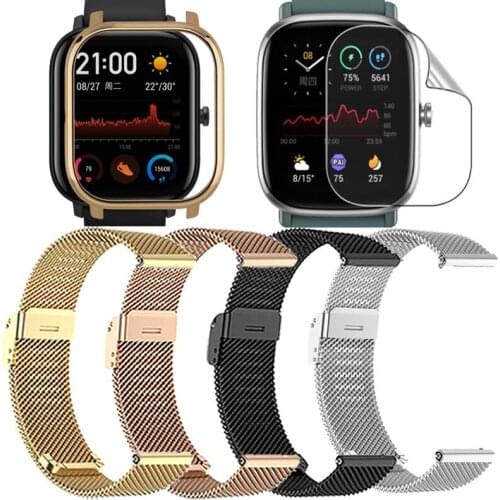 Bracelet For Colmi P8 Pro/Se Smart Watch Strap Protective Case Screen Protector Milanese Metal Watchband Protection Film P12