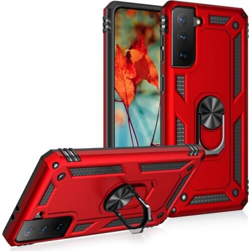 For Samsung Galaxy S21 FE Case for Samsung S 21 FE Shockproof Armor Rugged Military Drop Protective Magnet Holder Case Cover