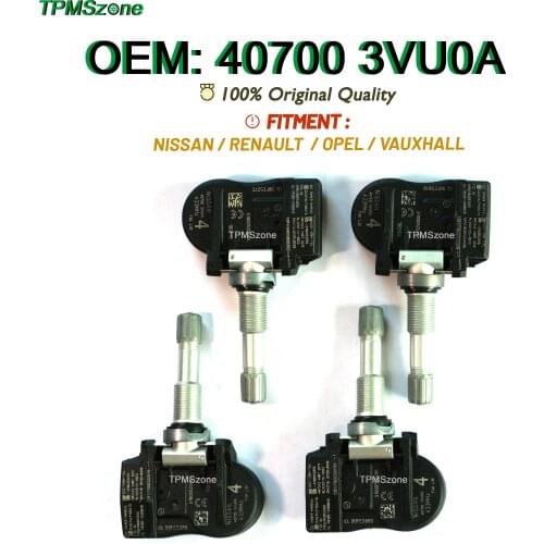 407003VU0A TirePressureMonitoring Sensor ForNissan X-trail Tiida Sylphy QashqaiLannia RenaultOpelVauxhall 40700-3VU0A 407005663R