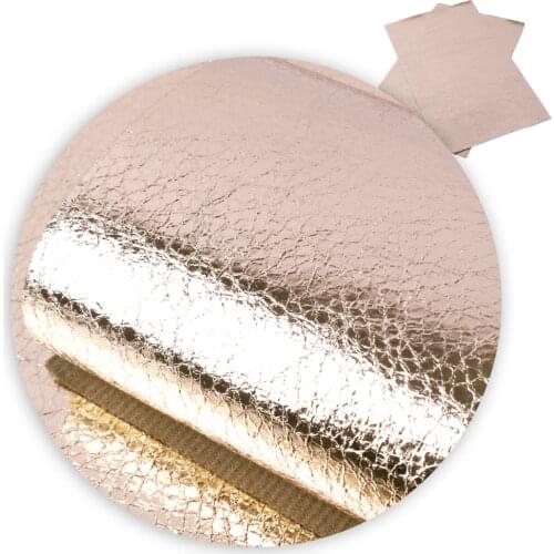 David accessories 20*33cm Lychee burst crack metal Faux Synthetic Leather Fabric,DIY Sewing Knotbow HandBag Shoes Crafts,1Yc4995