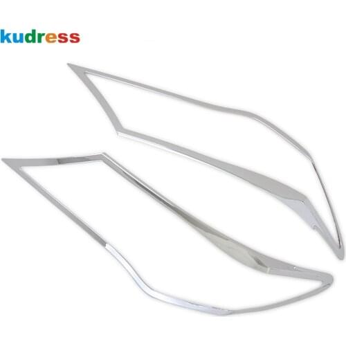 For Toyota RAV4 RAV 4 2013 2014 2015 ABS Chrome Head Light Lamp Cover Trim Front Headlight Frame Trim Car Styling Accessories