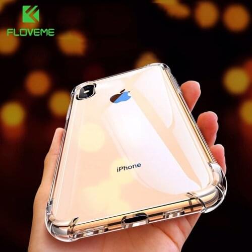 FLOVEME For iPhone 7 Case Shockproof Phone Case For iPhone Xr 8 Plus X XS 10 11 Pro Max 2019 7plus 8plus Silicone Cover Coque