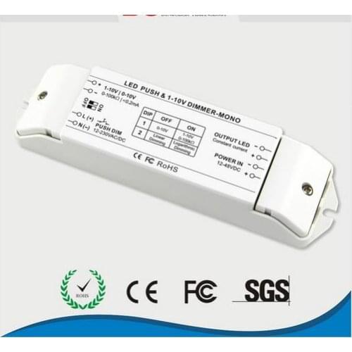 BC-331-350 0/1-10v dimming driver,DC12-48v 350mA LED dimmer fluorescent and LED lamps dimming driver push dimmer