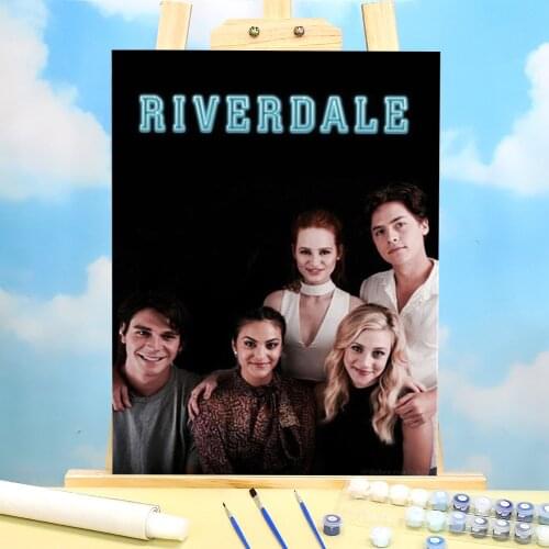 Riverdale Painting By Numbers Package Oil Paints 40*50 Canvas Painting Loft Wall Picture Crafts For Adults For Handiwork