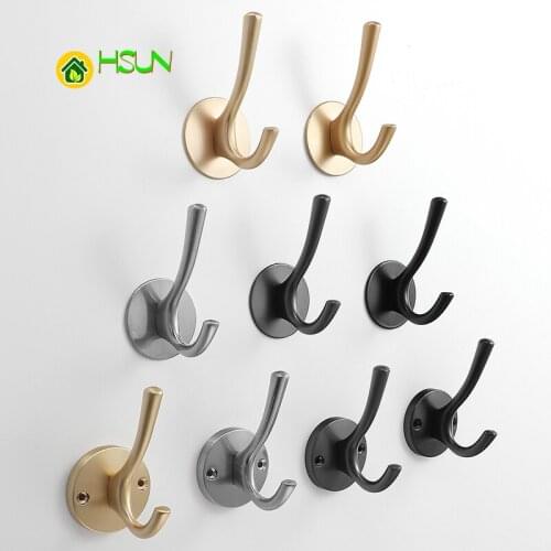 Metal Zinc Hanger Wall Hook Clothes Coat Hat Bag Keychain Hanging For Bathroom Kitchen House